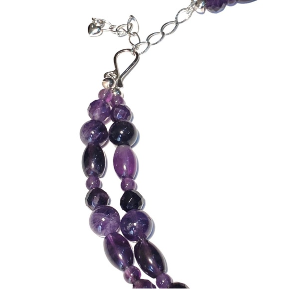 Jay King 925 Amethyst Purple Double Strand Beaded Necklace - Picture 14 of 16